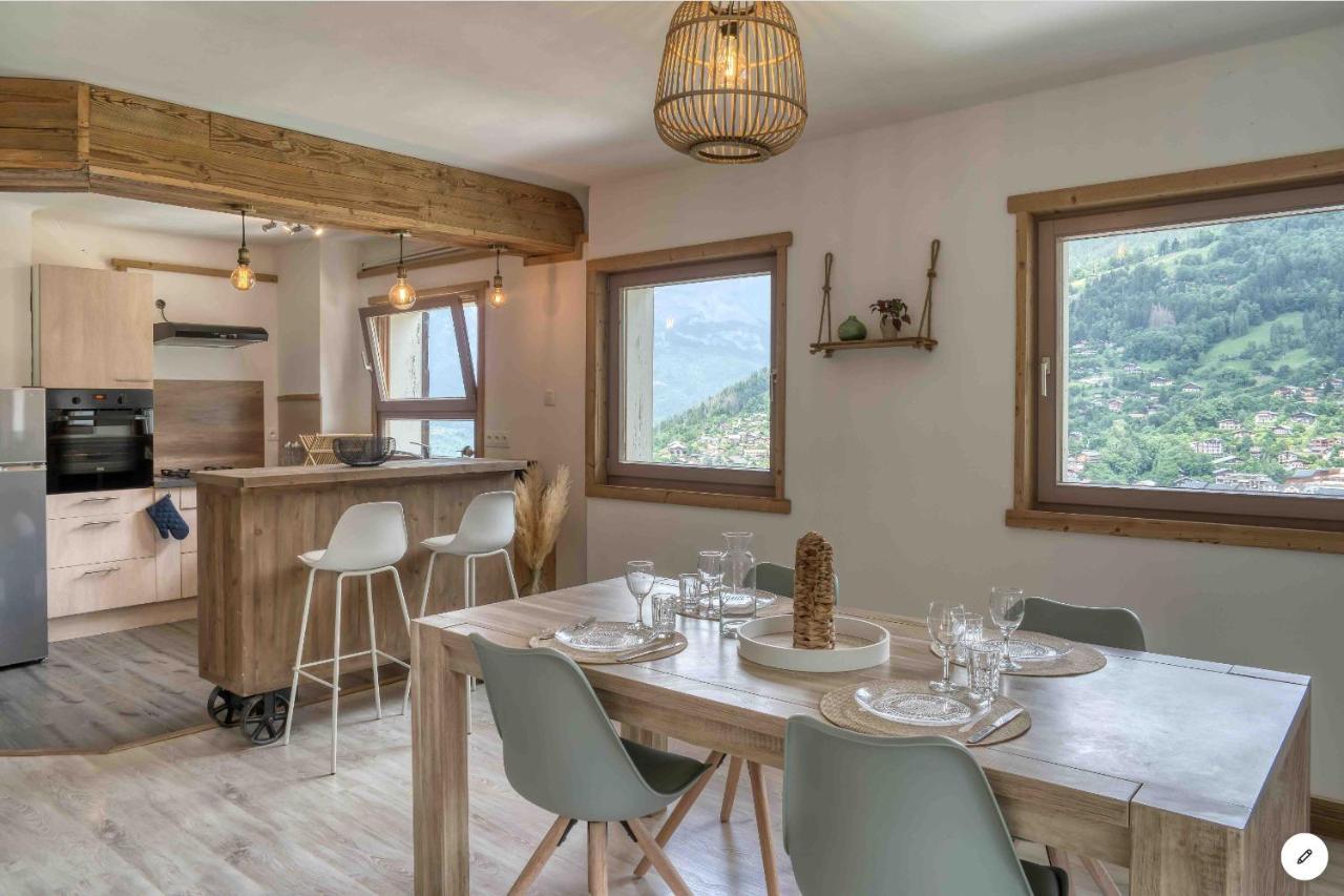 Chalet Mirador Appartement Vue Panoramique Situe A 25 Kms De Chamonix Saint-Gervais-les-Bains Exterior photo